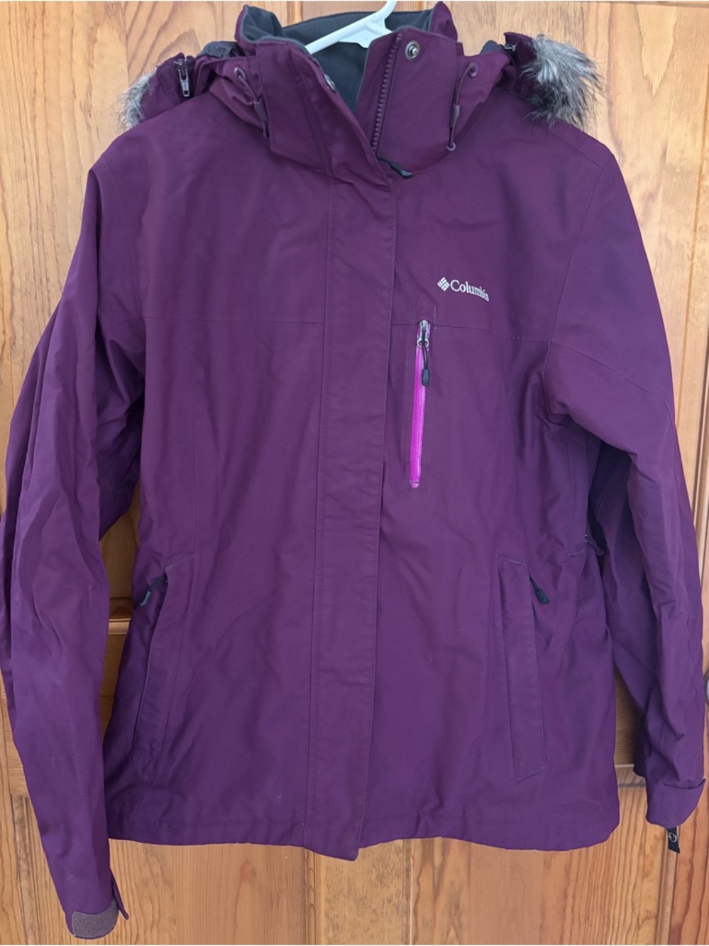 Columbia Women’s Winter Jacket with Faux-Fur Hood